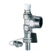 Узел концевой 1" (НР) с ручным воздухоотвод. и слив.краном