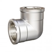 Угол 90 гр DN15 (1/2") ВР/ВР латунь никель