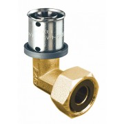 Пресс-угольник 20*2 с накид.гайкой 3/4" лат.(без покрыт.)