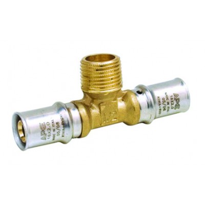 Пресс тройник НР 20х1/2"х20 Пресс тройник НР 20х1/2"х20