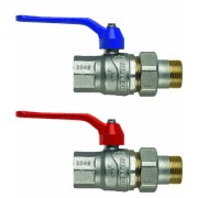 Кран шаров.EVOLUTION, 3/4"(В-Американка), крас.рычаг