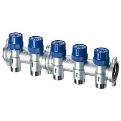 Фланц. терморег. коллектор 1" с 3 отв. 3/4" EUROKONUS Фланц. терморег. коллектор 1" с 3 отв. 3/4" EUROKONUS