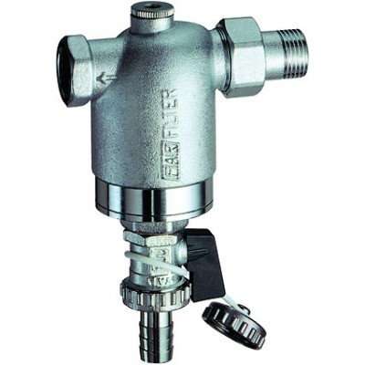 Фильтр 1/2" НР-BР, с манометром, 100мкм, Max: 95 °C, 25 бар Фильтр 1/2" НР-BР, с манометром, 100мкм, Max: 95 °C, 25 бар