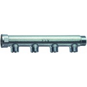 Коллектор 3/4" (ВР-НР) с 4 отв. 1/2" НР (межосев. 50 мм)