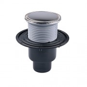 Трап с "сухим" сифоном (вертикальный выпуск), круглая решетка д133, DN50/70/100 HL 310NPrR