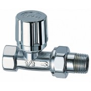 Прям. терм. вентиль для стал. тр. 1/2"ВР (серебро)/Замена на FL 0225 12P/