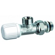 Вентиль термостатич. угловой с горизонтальной буксой 1/2" М24х19, EPDM