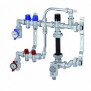 Сборн. регулир. узел для сист. нап. отопл. с выс. t конт. на 4 отв. М24х19