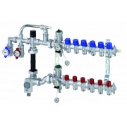 Сборн. регул. узел для сист. нап. отопл. коллект. 1", 3 отв. М24х19