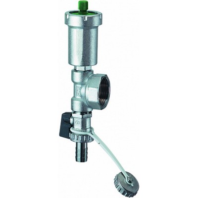 Узел концевой 1" (ВР) с автом.воздухоотвод. и слив.краном Узел концевой 1" (ВР) с автом.воздухоотвод. и слив.краном