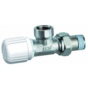 Вентиль термостатич. угловой с горизонтальной буксой 1/2"ВР