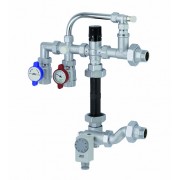 Регулирующий узел для систем напольного отопления 3/4" НР Шаровые краны 3/4" ВР