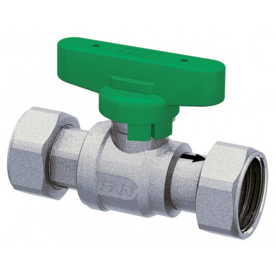 Кран шаров.1/2",хромир. 3/4" накид.гайки (бабочка, зелен.) Кран шаров.1/2",хромир. 3/4" накид.гайки (бабочка, зелен.)