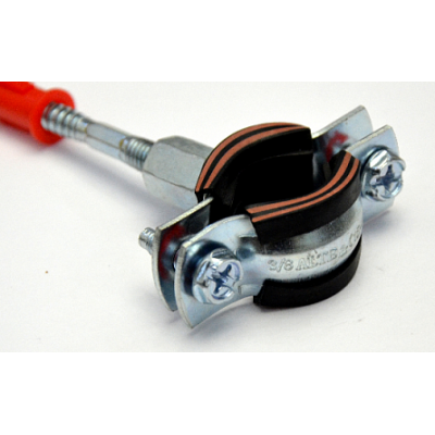 Хомут стальной с резиновой прокладкой Ду 15-19 (3/8") ALTEfix 1,5*20 M8/M10 Хомут стальной с резиновой прокладкой Ду 15-19 (3/8") ALTEfix 1,5*20 M8/M10