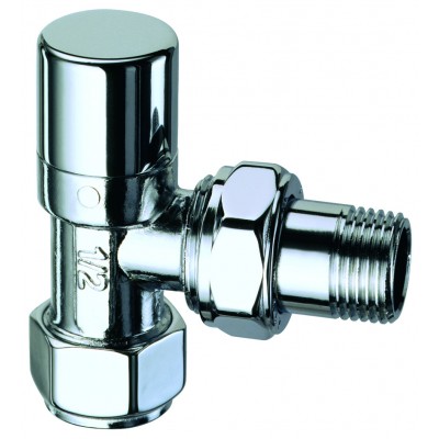 Вентиль запорный угловой 1/2" гайка М24х19 (серебро)/Замена на FL 0136 12P/ Вентиль запорный угловой 1/2" гайка М24х19 (серебро)/Замена на FL 0136 12P/