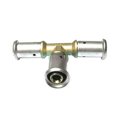 Тройник равнопроходный, латунь пресс, 20x20x20 Тройник равнопроходный, латунь пресс, 20x20x20