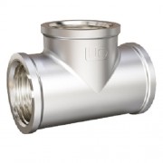 Тройник DN15 (1/2") ВР/ВР/ВР латунь никель