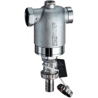 Фильтр 1/2 ВР-ВР, с манометром, 100мкм, Max: 95 °C, 25 бар Фильтр 1/2 ВР-ВР, с манометром, 100мкм, Max: 95 °C, 25 бар