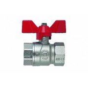 Кран шаров.PERFECTA , 3/4"ВВ, крас.бабочка