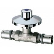 Вентиль с колпаком под штукатурку пресс - фитинг 1/2" 16*2