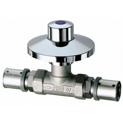 Вентиль с колпаком под штукатурку пресс - фитинг 1/2" 16*2 Вентиль с колпаком под штукатурку пресс - фитинг 1/2" 16*2