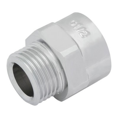 Корпус соеденителя KAN-Therm G 1/2 x G 1/2 верх никелированый Корпус соеденителя KAN-Therm G 1/2 x G 1/2 верх никелированый