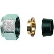 Концовка для медных труб 16мм, с накидной гайкой М24х19