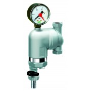 Фильтр 100мкм, с магн.встав., с манометром, Max: 95 °C, 25 бар, поворот.соед. 1/2" ВР
