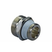 SMART RADI НИППЕЛЬ ПЕРЕХОДНОЙ G3/4"НР-R1/2"НР ЕВРОКОНУС (С УПЛОТНЕНИЕМ) '10Ф