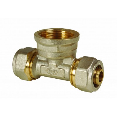 Тройник обжимной с переходом на внутреннюю резьбу 20х3/4"х20 EU.MY6508 20x34x20 (Арт.:EU.MY6508 20x34x20) Тройник обжимной с переходом на внутреннюю резьбу 20х3/4"х20 EU.MY6508 20x34x20 (Арт.:EU.MY6508 20x34x20)