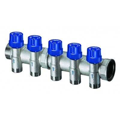 Терморег. коллектор 1 1/4"с 2 отв. 3/4" EUROKONUS Терморег. коллектор 1 1/4"с 2 отв. 3/4" EUROKONUS