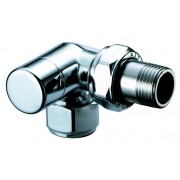 Трехосев. левост-й запорн. вентиль 1/2" гайка М24х19 (серебро)/Замена на FL 0127 12P/