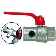 Шар.кран 3/4"(ВР) со сливом и заглушкой, длин.ручка (Арт.:08011034)