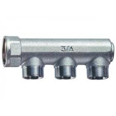 Коллектор концевой 3/4"с 2 отвод. 36мм, М24х19 Коллектор концевой 3/4"с 2 отвод. 36мм, М24х19