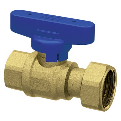 Кран шаровой лат.1/2'ВР-3/4"накид.гайка (бабочка, син.) Кран шаровой лат.1/2'ВР-3/4"накид.гайка (бабочка, син.)