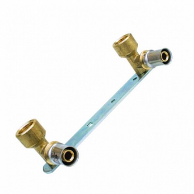 Пресс уголок настенный на пластине 2шт, 1/2"х16 Пресс уголок настенный на пластине 2шт, 1/2"х16