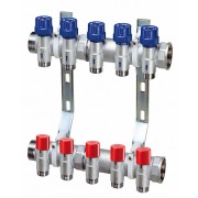 Терморег. + запорн. коллект. 1" с 7 отв. М24х19