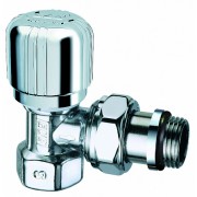 Угл. терм. вентиль для сталь. тр. 1/2" ВР (сереб.)/Замена на FL 0118 12P/