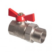 Кран шаровой Grand с американкой (ручка-бабочка) 1 1/4" ВР-НР EU.YT1287060 114_k