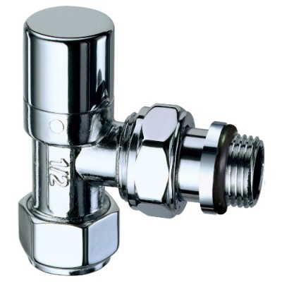 Вентиль запорный угловой 1/2" гайка М24х19 (серебро) с EPDM Вентиль запорный угловой 1/2" гайка М24х19 (серебро) с EPDM