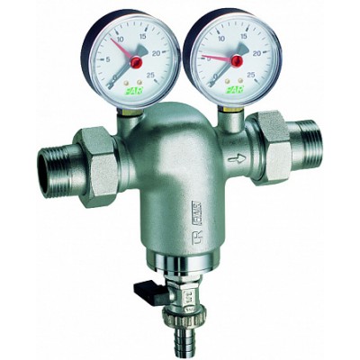 Фильтр хром.1" (НР-НР) с манометром, 300мкм, Max: 95 °C, 25 бар Фильтр хром.1" (НР-НР) с манометром, 300мкм, Max: 95 °C, 25 бар
