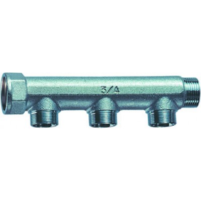 Коллект. 3/4" (ВР-НР) с 3 отв. М24х19 (межосев. 50 мм) Коллект. 3/4" (ВР-НР) с 3 отв. М24х19 (межосев. 50 мм)