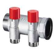 Запорн.коллектор 1' на 2 отв 1/2' EUROKONUS