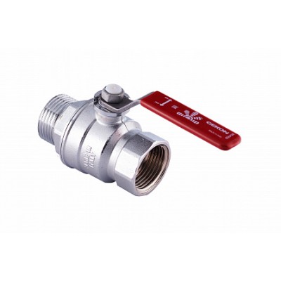 Кран шаров.хромир. с вн./нар. резьбой 2", ручка-рычаг. Кран шаров.хромир. с вн./нар. резьбой 2", ручка-рычаг.