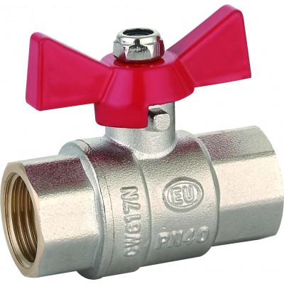 Кран шаровой (ручка-бабочка) 1" внутренняя - внутренняя резьба EU.ST1284050 1 (Арт.:EU.ST1284050 1) Кран шаровой (ручка-бабочка) 1" внутренняя - внутренняя резьба EU.ST1284050 1 (Арт.:EU.ST1284050 1)