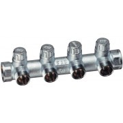 Запорн. коллект. 3/4" (ВР-ВР) с 4 отв. 1/2" НР (межосев. 45 мм), под плоск.уплотн.