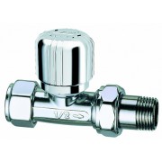 Прям. терм. вентиль для м. и п. тр. 1/2" гайка М24х19 (серебро)/Замена на FL 0185 12P/