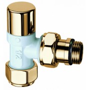 Угл. зап. вентиль 1/2" гайка М24х19 (бел/золот)/Снят с произ-ва/