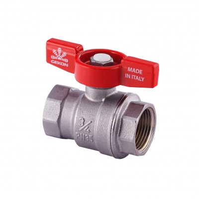 Кран шаров.хромир. с вн./вн. резьбой 1/2", ручка-бабочка. Кран шаров.хромир. с вн./вн. резьбой 1/2", ручка-бабочка.