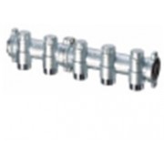 Фланцевый запорный коллектор 1" с 3 отводами М24х19